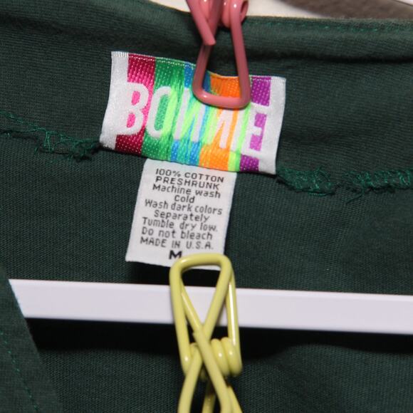 Vintage Bonnie Fringe Bodice Jumpsuit Size Medium Cotton Made in USA - Picture 11 of 12